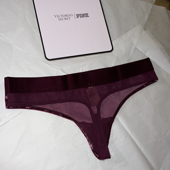 UNISEX Victoria’s Secret Velvet THONG Underwear XL - Picture 11 of 13